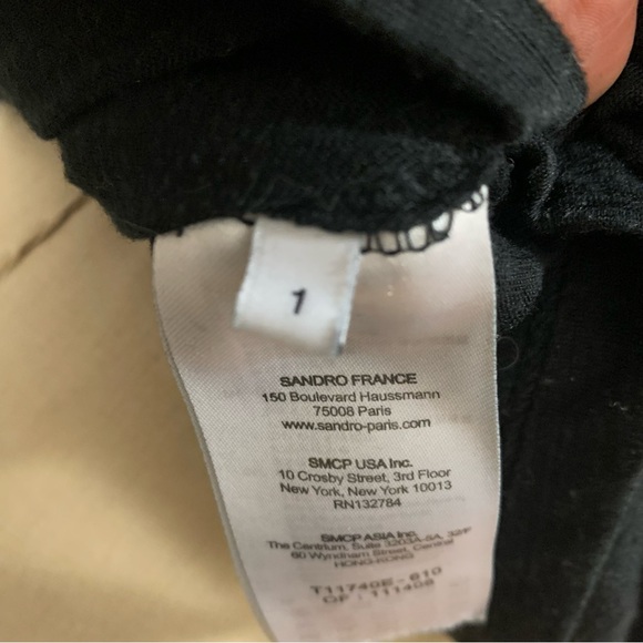 SANDRO | black tee - Picture 6 of 9